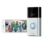 Ring 720P Wi-Fi Video Wired and Wireless Smart Door Bell Camera, Works with Google Home and Alexa